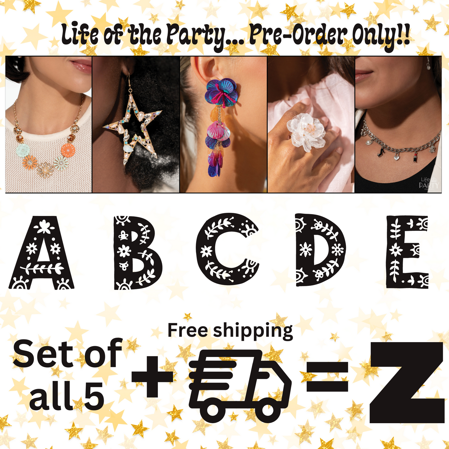 FREE SHIPPING PRE-ORDER Paparazzi ♥ Life of the Party July 2024 (5 pack) ♥