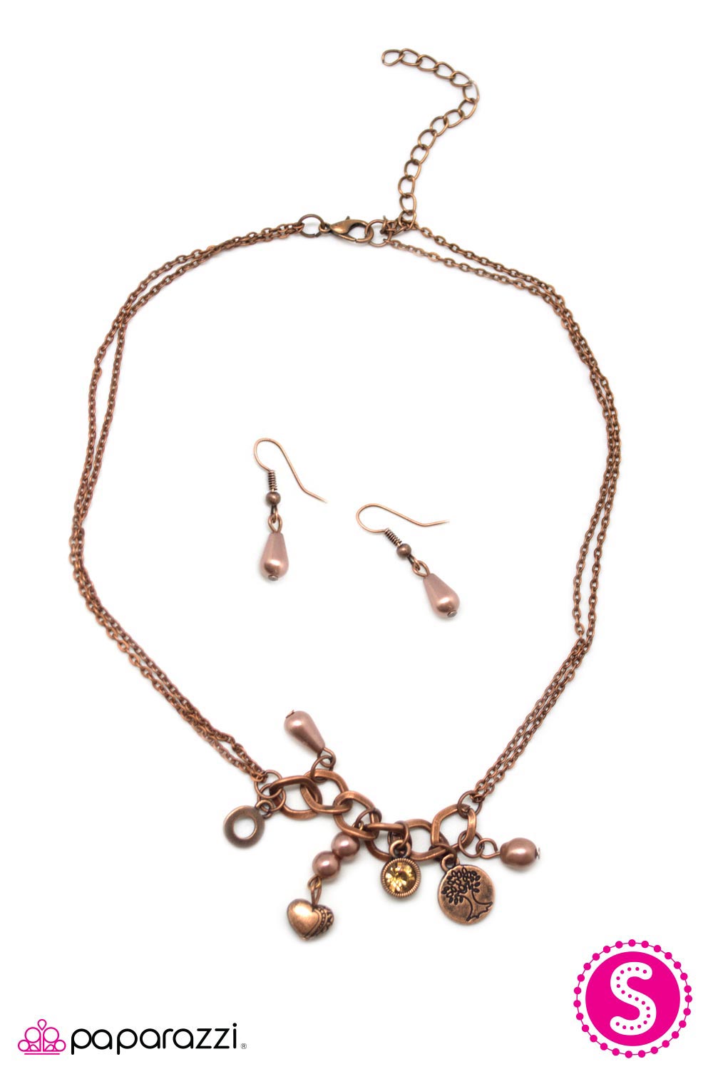 Paparazzi ♥ Blissful Thinking - Copper ♥ Necklace