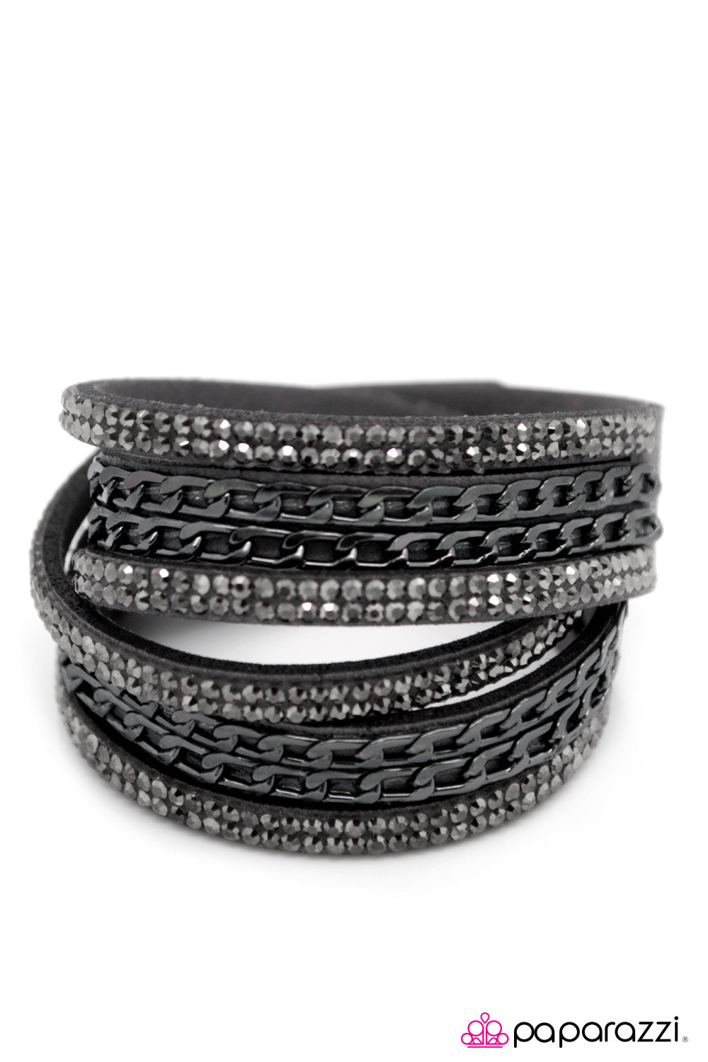 Paparazzi ♥ Glitz Blitz - Black ♥ Bracelet