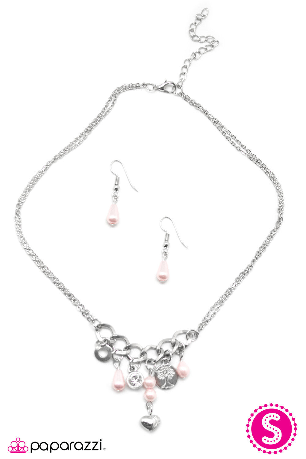Paparazzi ♥ Blissful Thinking - Pink ♥ Necklace