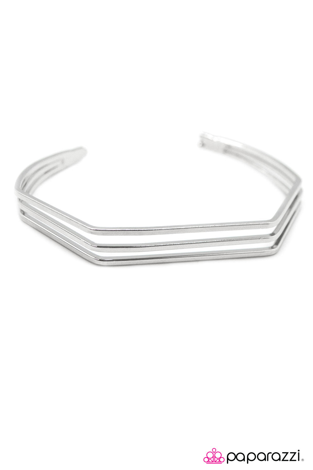 Paparazzi ♥ Geometricallly Speaking - Silver ♥ Bracelet
