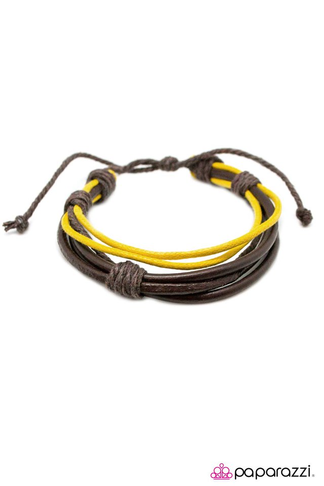Paparazzi ♥ Youre KNOTS! - Yellow ♥ Bracelet