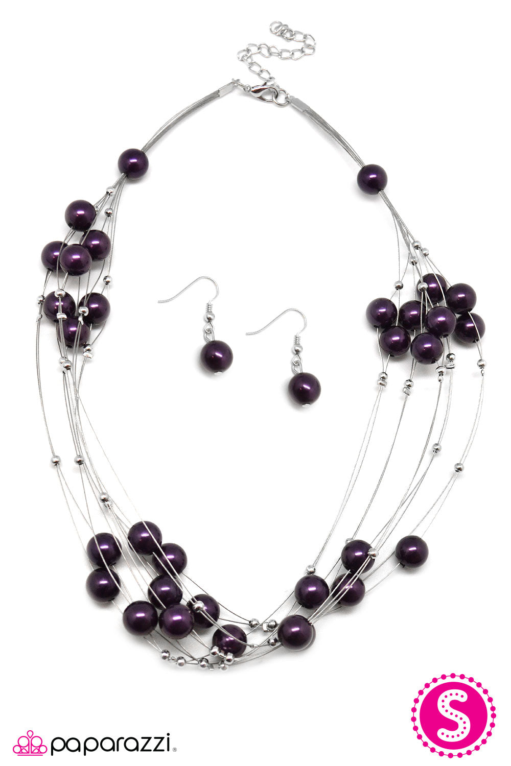 Paparazzi ♥ Pearl Armada - Purple ♥ Necklace