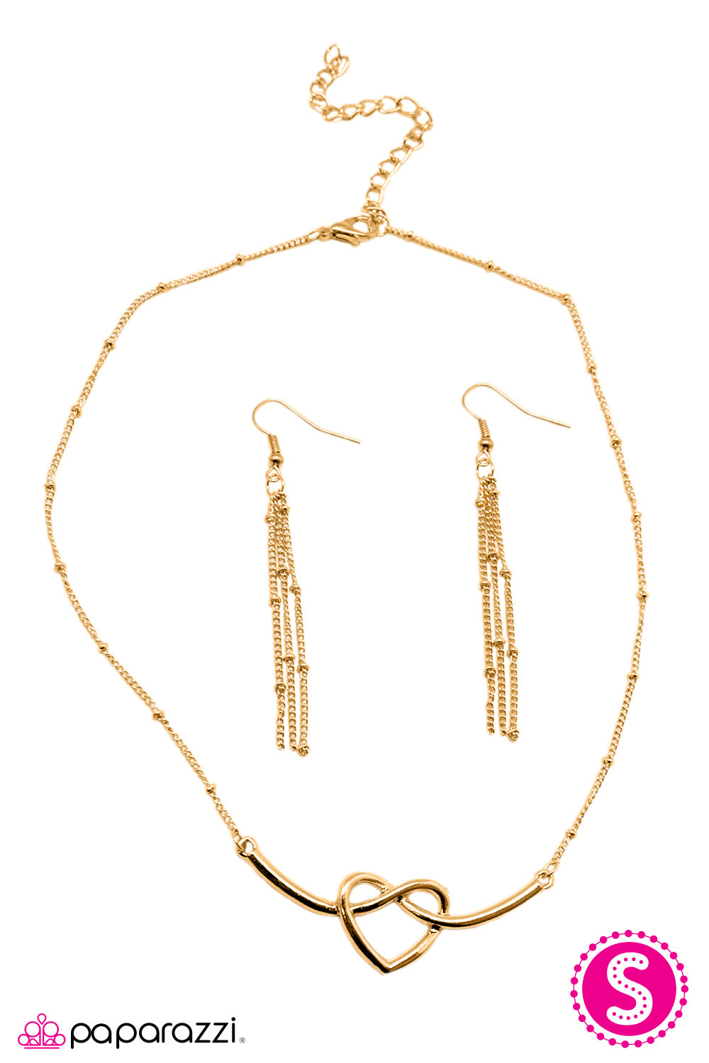 Paparazzi ♥ Open Your Heart - Gold ♥ Necklace