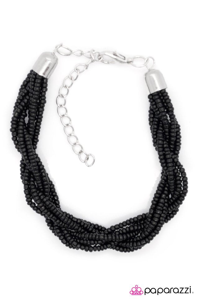Paparazzi ♥ BEAD-iful Girls - Black ♥ Bracelet
