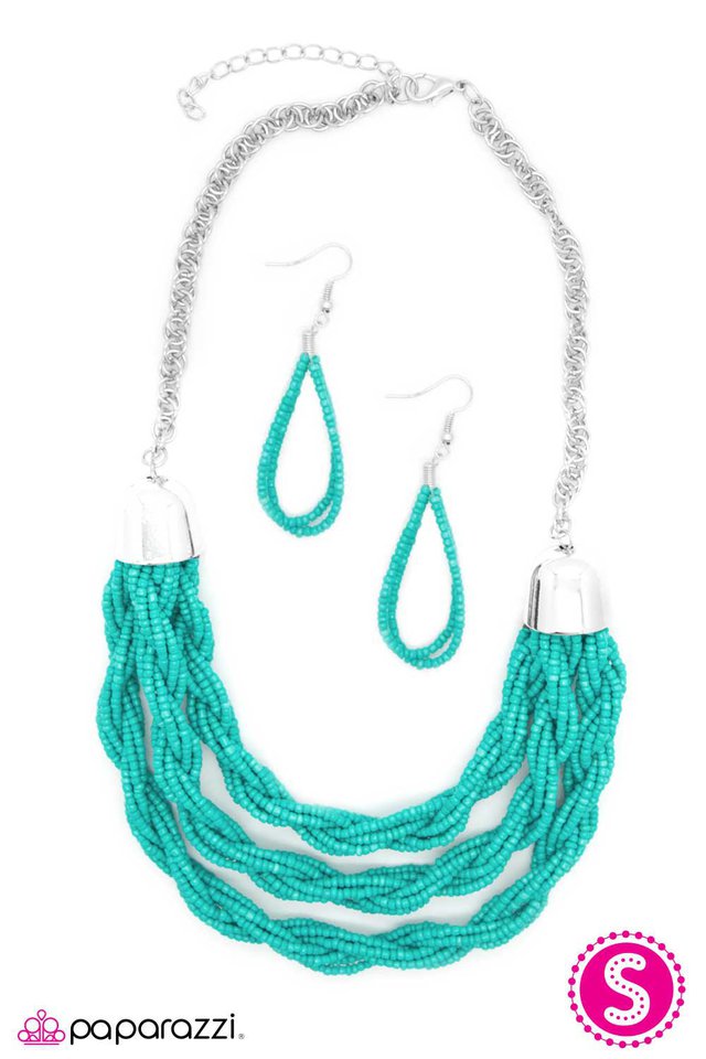 Paparazzi ♥ What a BEAD-iful World - Blue ♥ Necklace