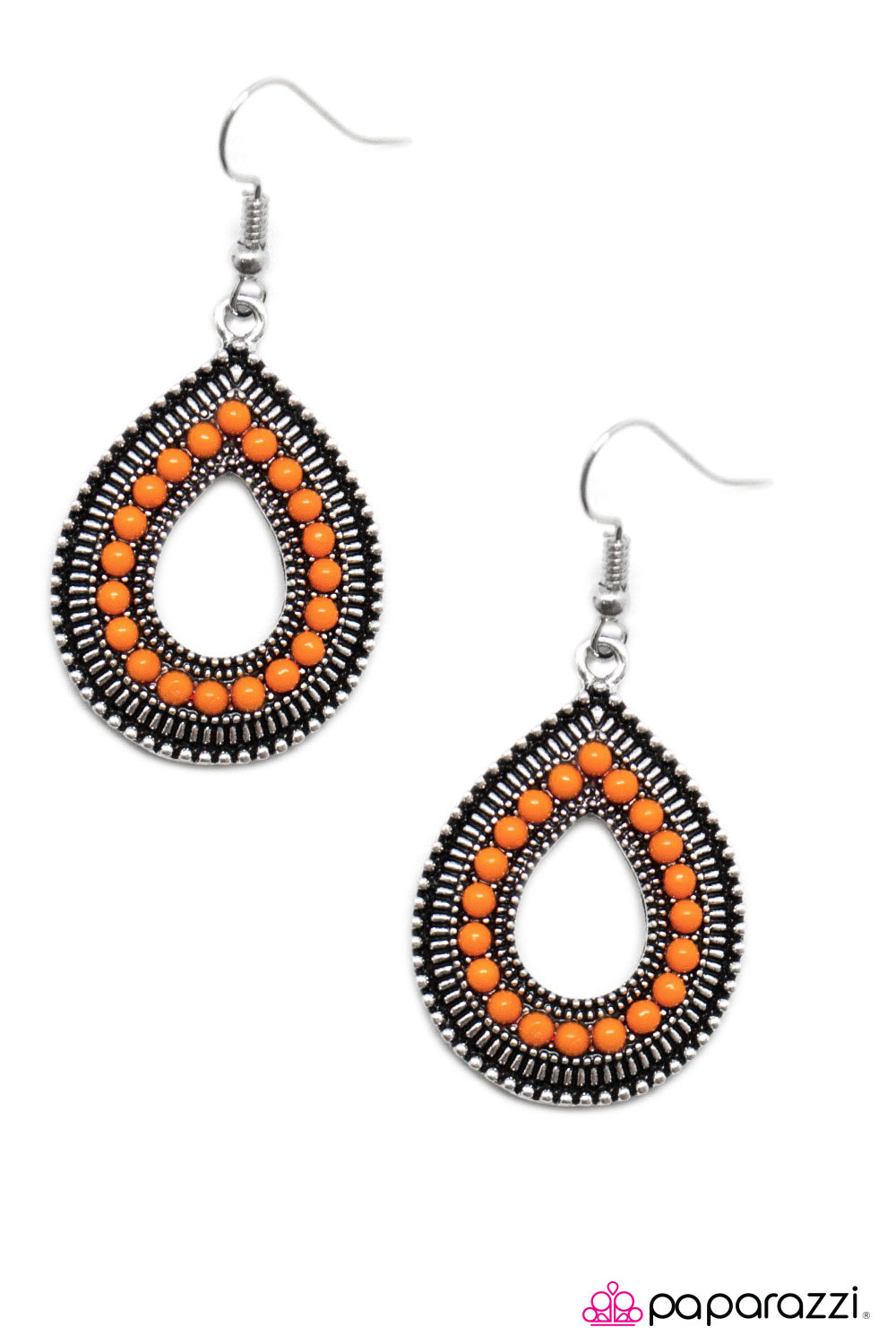 Paparazzi ♥ Beauty and The BEAD - Orange ♥ Earrings