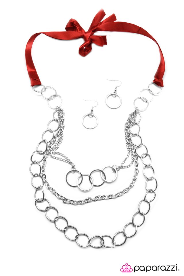 Paparazzi ♥ KNOT So Lady Like - Red ♥ Necklace
