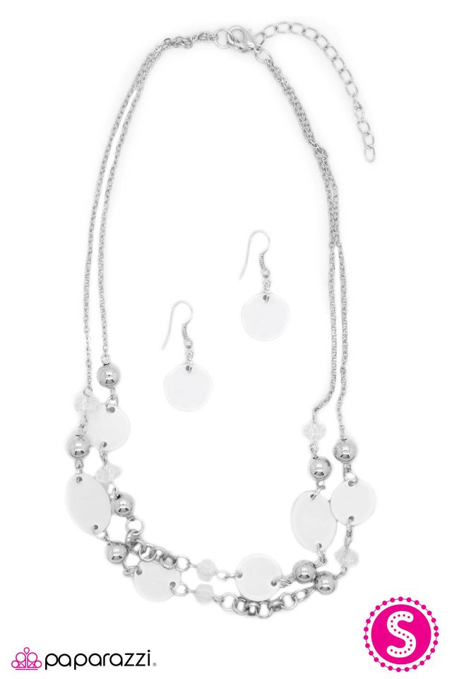 Paparazzi ♥ Bon Adventure! - White ♥ Necklace