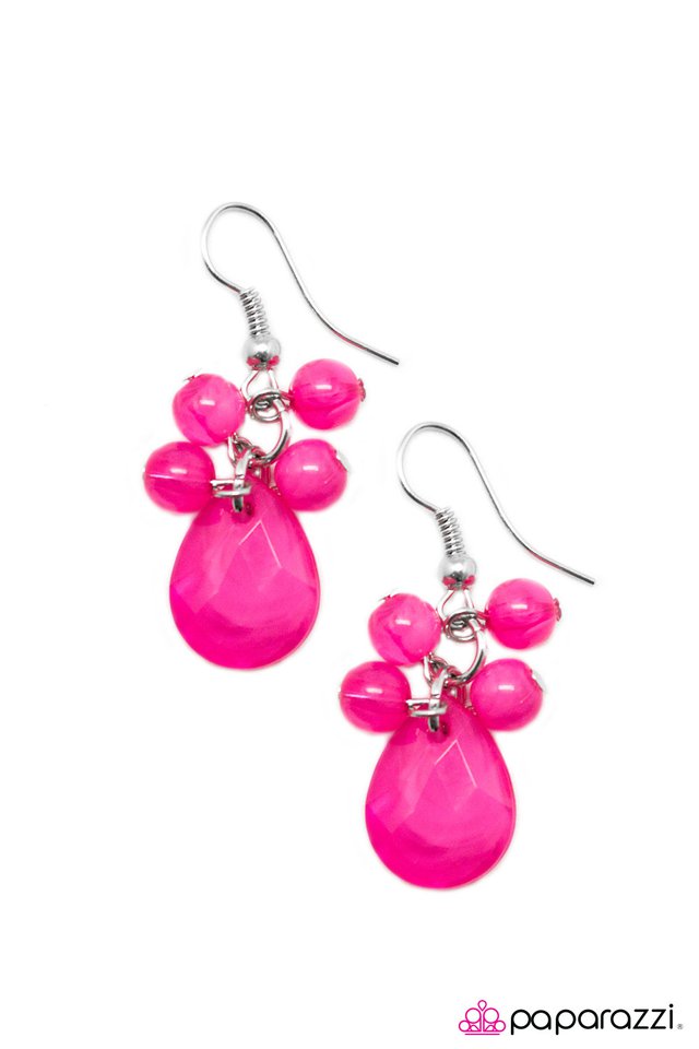 Paparazzi ♥ A Secret Wish - Pink ♥ Earrings