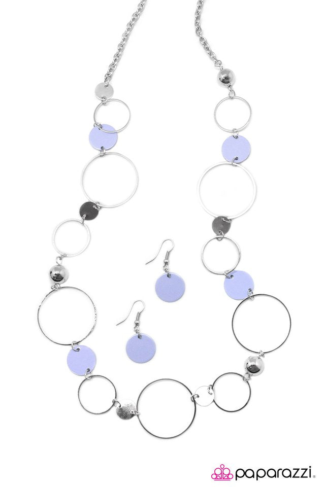 Paparazzi ♥ Lets Hear It For The Girls - Blue ♥ Necklace