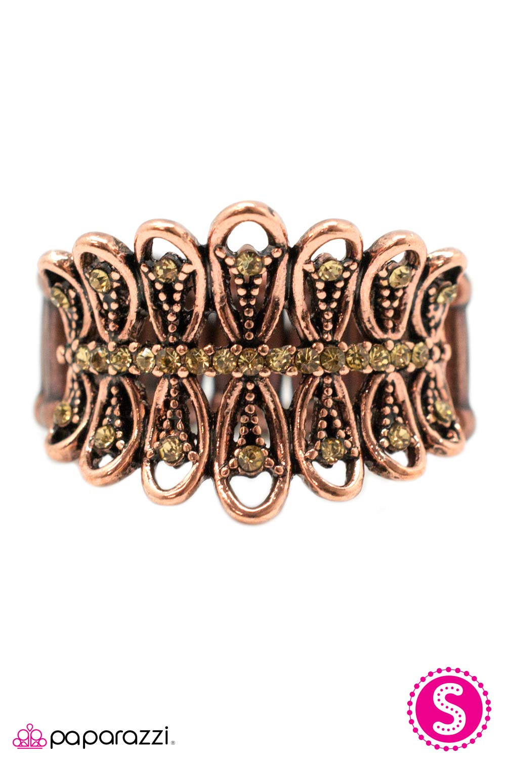 Paparazzi ♥ Fancy Pants - Copper ♥ Ring