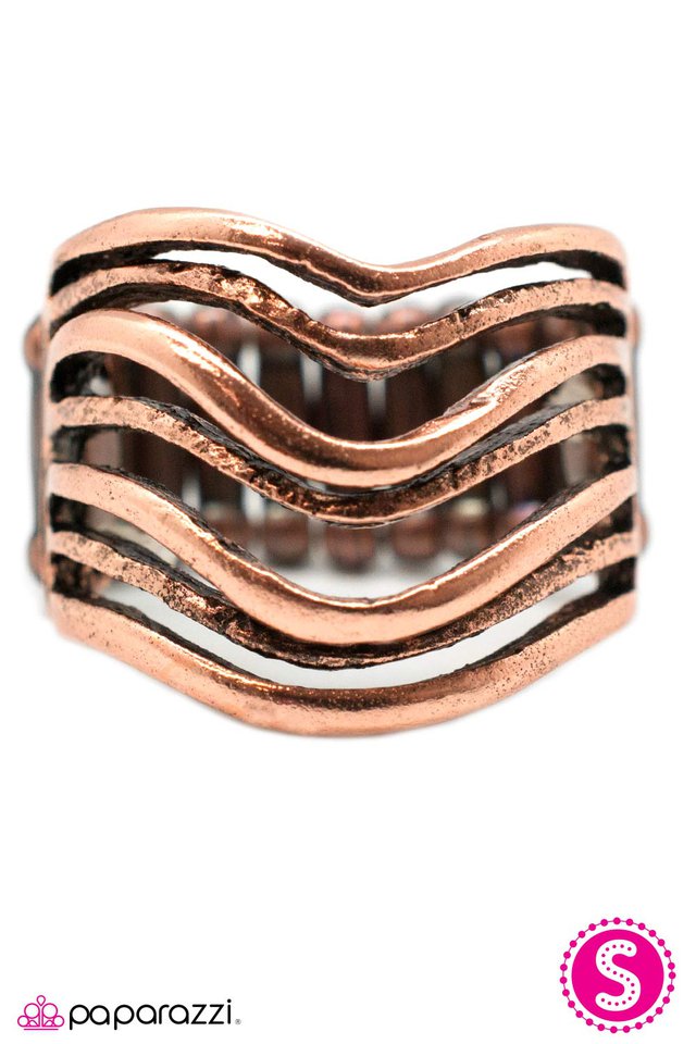 Paparazzi ♥ Wave On - Copper ♥ Ring