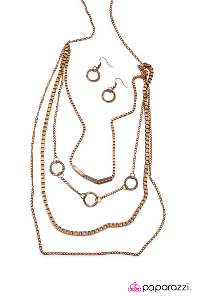 Paparazzi ♥ Go Go Gadget - Copper ♥ Necklace