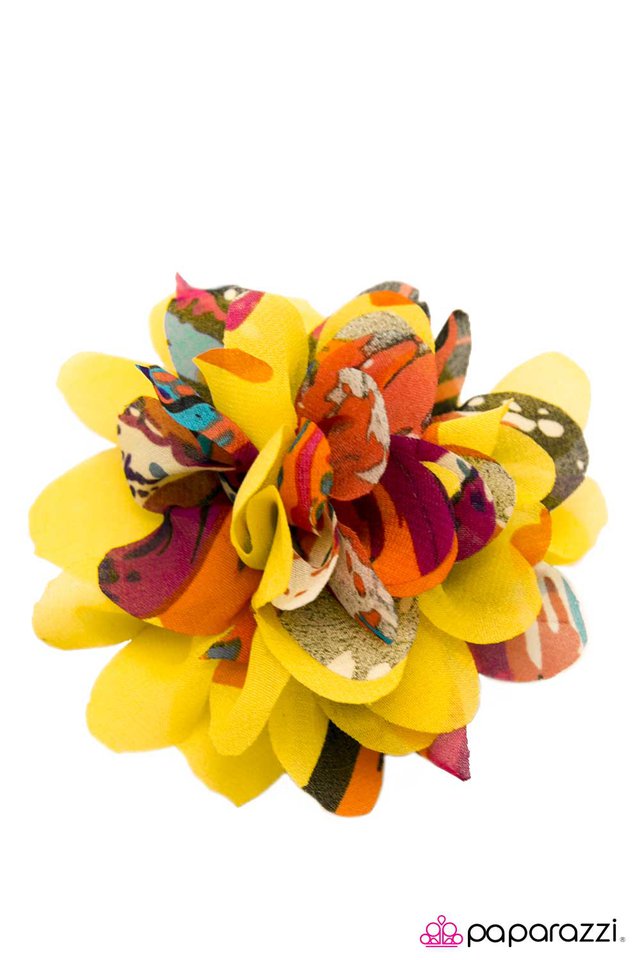 Paparazzi ♥ Having a Blast - Yellow ♥ Hair Clip