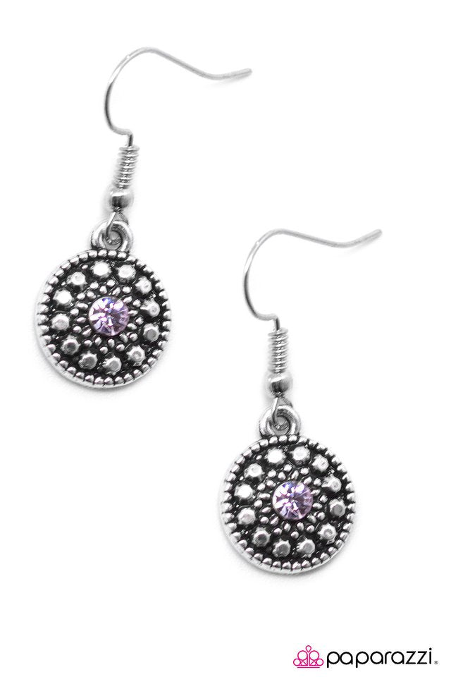 Paparazzi ♥ A Simpler Time - Purple ♥ Earrings