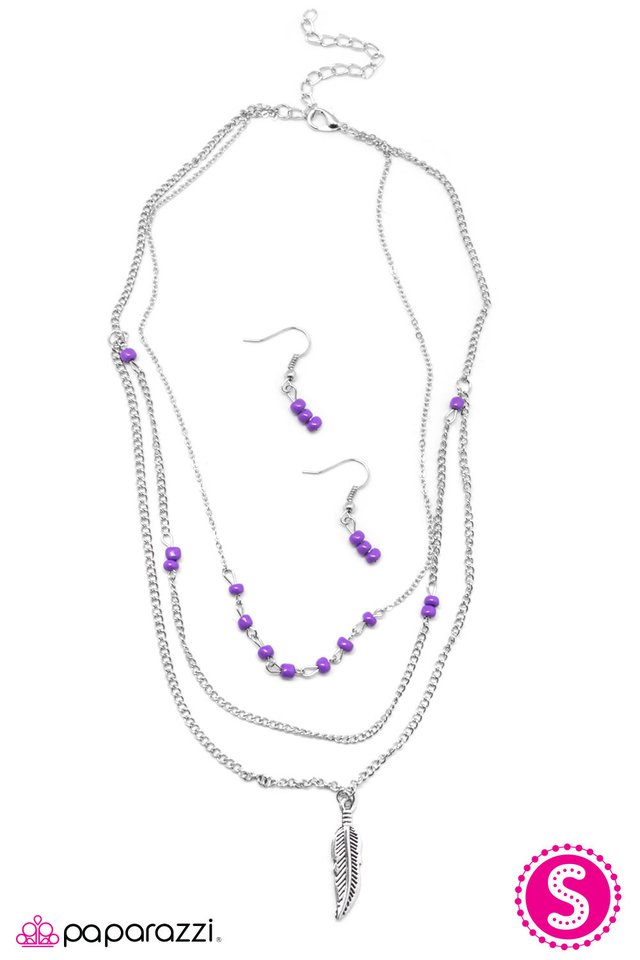 Paparazzi ♥ Early Bird - Purple ♥ Necklace