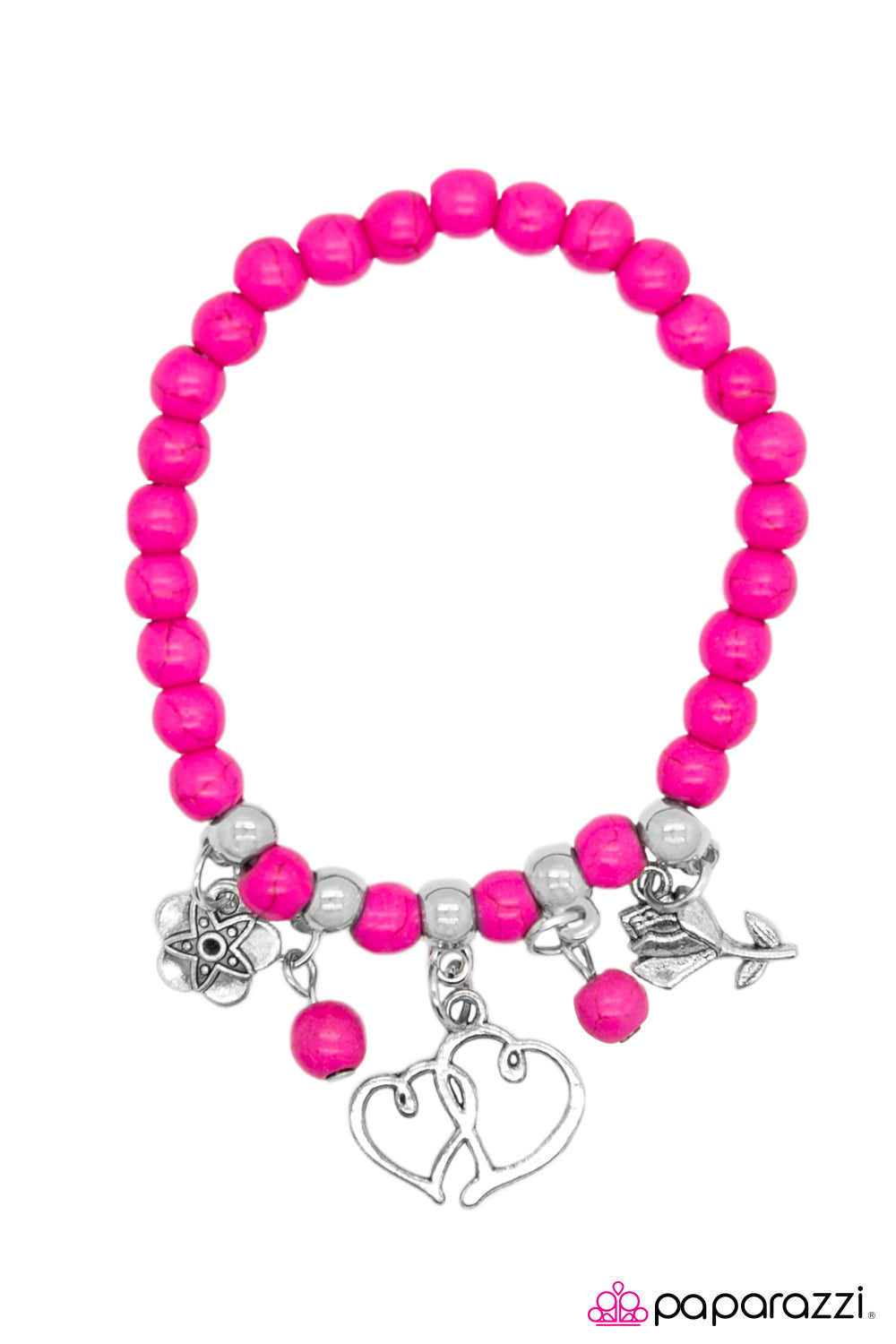 Paparazzi ♥ Young and Free - Pink ♥ Bracelet