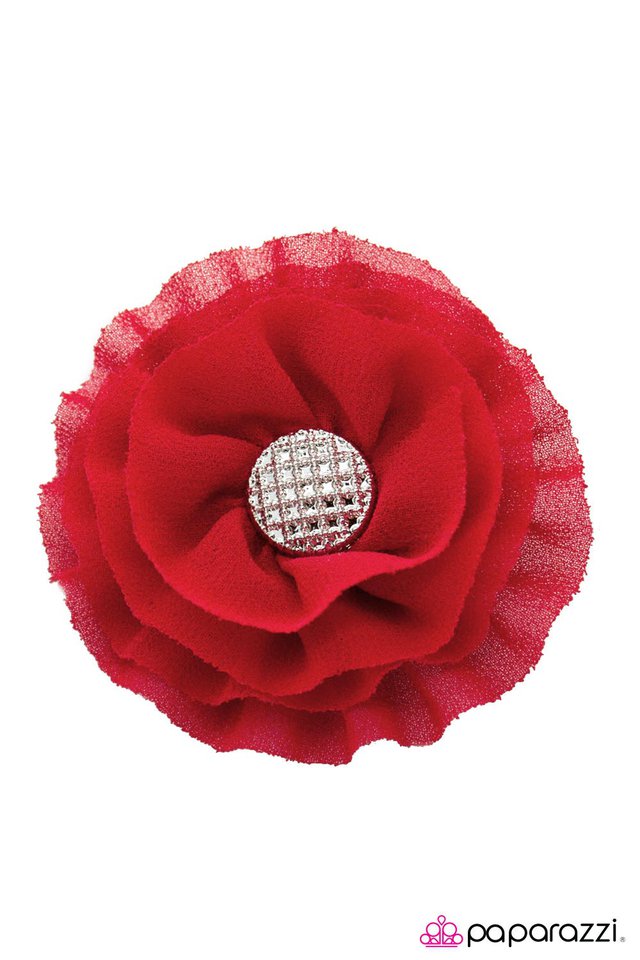 Paparazzi ♥ Jasmine - Red ♥ Hair Clip
