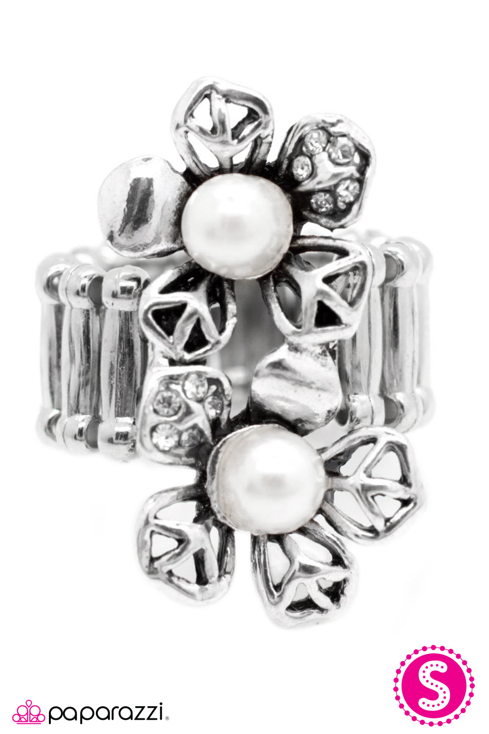 Paparazzi ♥ Should Have Bought You Flowers - White ♥ Ring