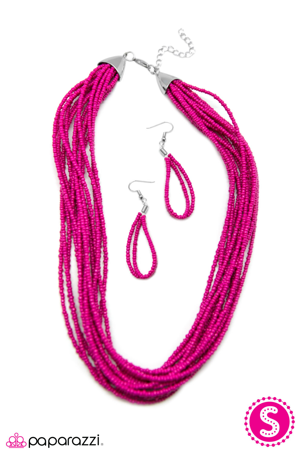 Paparazzi ♥ Wide Open Spaces - Pink ♥ Necklace