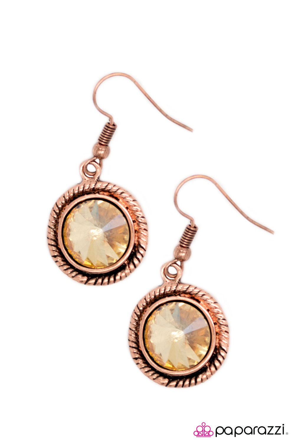 Paparazzi ♥ Save The Date - Copper ♥ Earrings