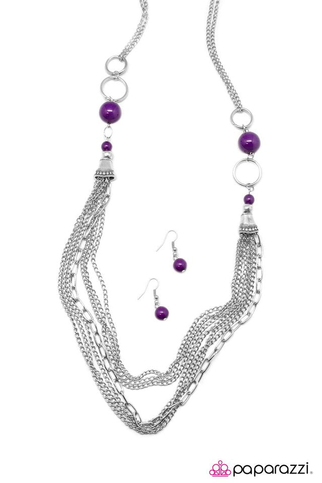 Paparazzi ♥ Armageddon - Purple ♥ Necklace