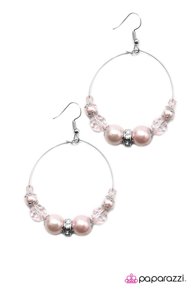 Paparazzi ♥ Love Nest - Pink ♥ Earrings