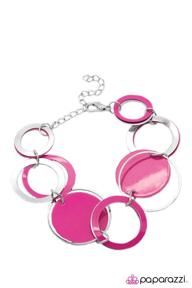 Paparazzi ♥ Funky Fresh - Pink ♥ Bracelet