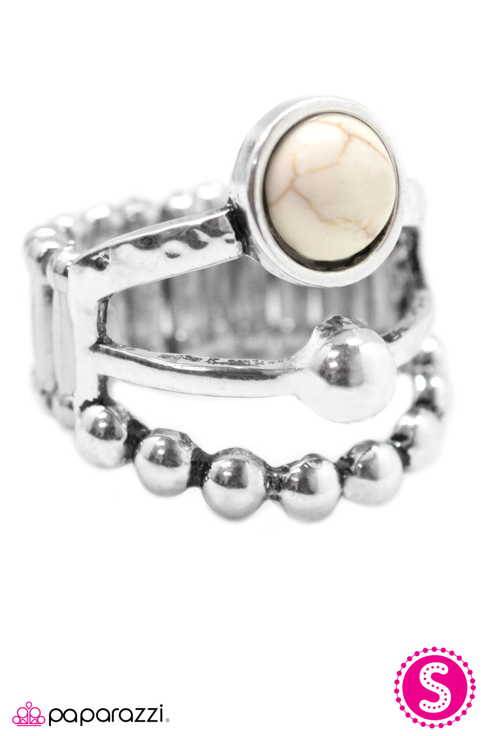 Paparazzi ♥ Do The BRIGHT Thing - White ♥ Ring