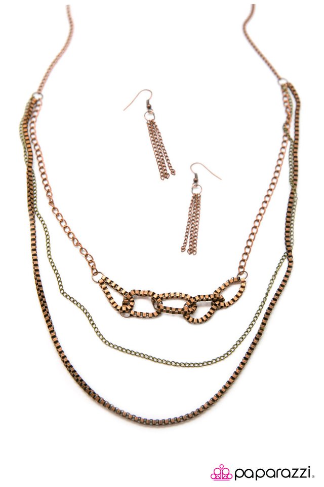 Paparazzi ♥ My Word Is My Bond - Copper ♥ Necklace