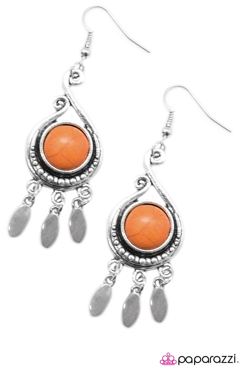 Paparazzi ♥ Western Dreams - Orange ♥ Earrings