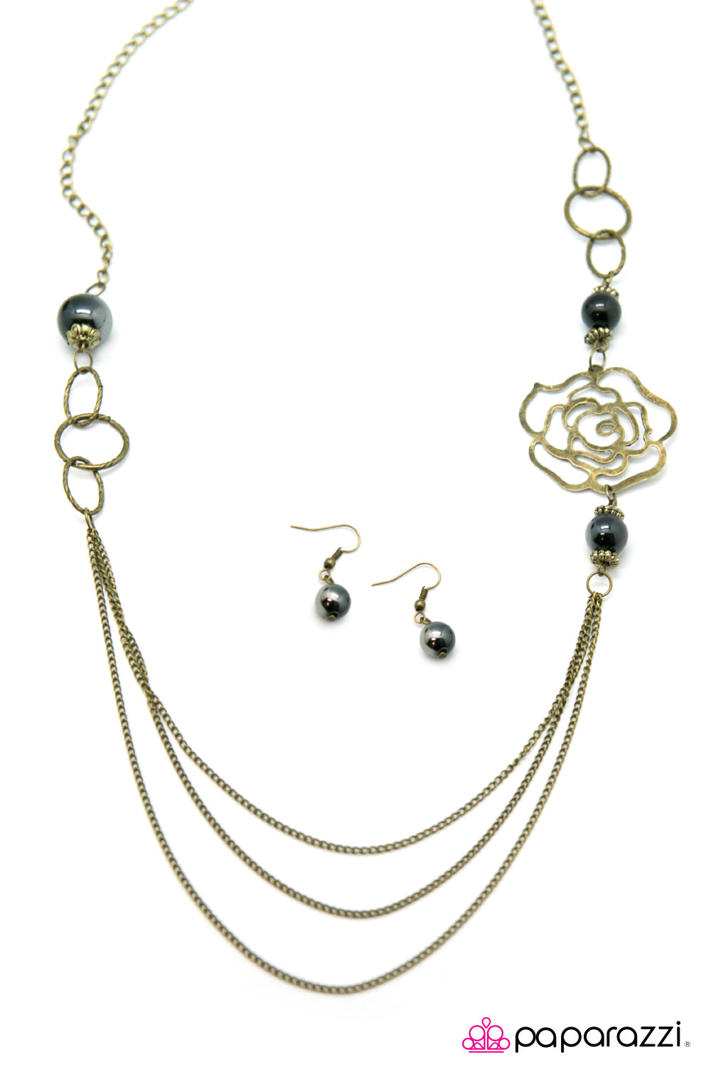 Paparazzi ♥ Oh Happy Days - Brass ♥ Necklace