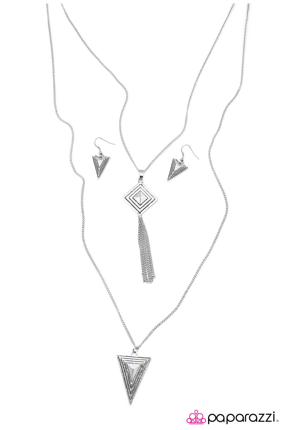 Paparazzi ♥ PRISM Break - Silver ♥ Necklace