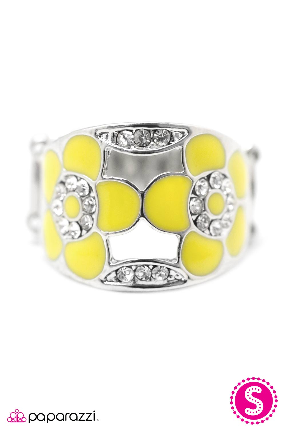 Paparazzi ♥ Feels Like Spring - Yellow ♥ Ring