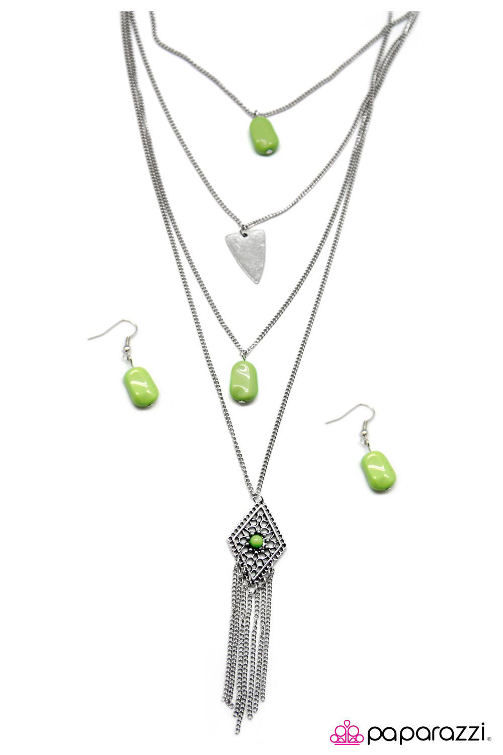 Paparazzi ♥ A Gypsy Soul - Green ♥ Necklace