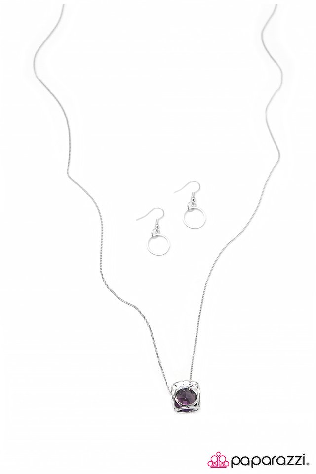 Paparazzi ♥ Pandoras Box - Purple ♥ Necklace