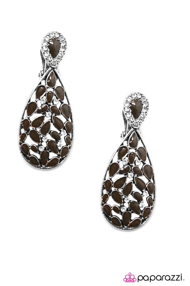 Paparazzi ♥ Spring Glory - Brown ♥ Clip-On