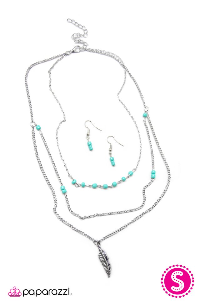 Paparazzi ♥ Early Bird - Blue ♥ Necklace