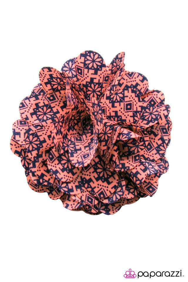 Paparazzi ♥ Im Puzzled - Orange ♥ Hair Clip