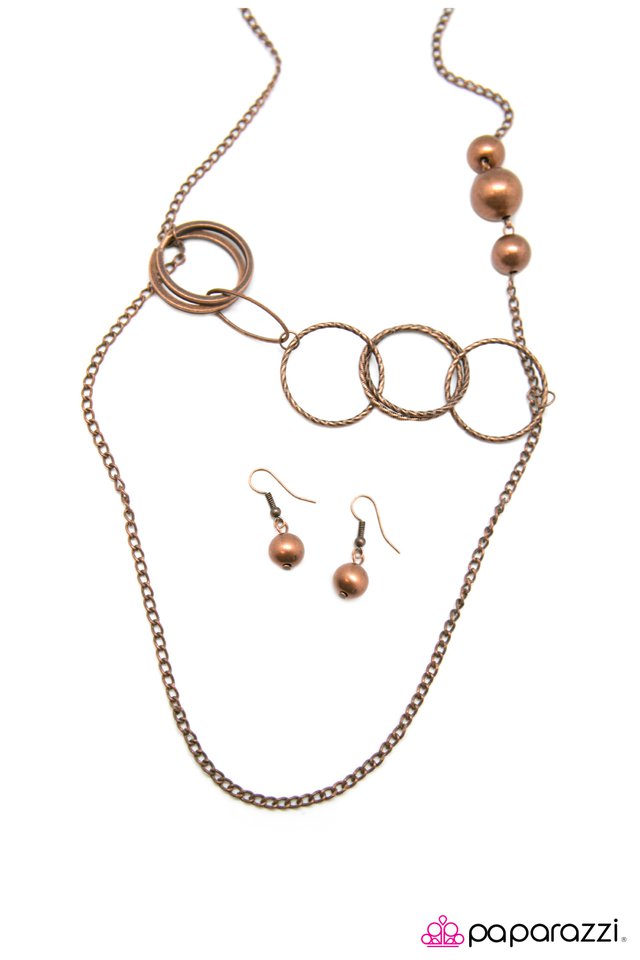 Paparazzi ♥ My Way Or The Highway - Copper ♥ Necklace
