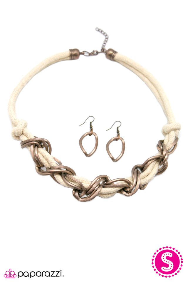 Paparazzi ♥ Jump Rope - Copper ♥ Necklace