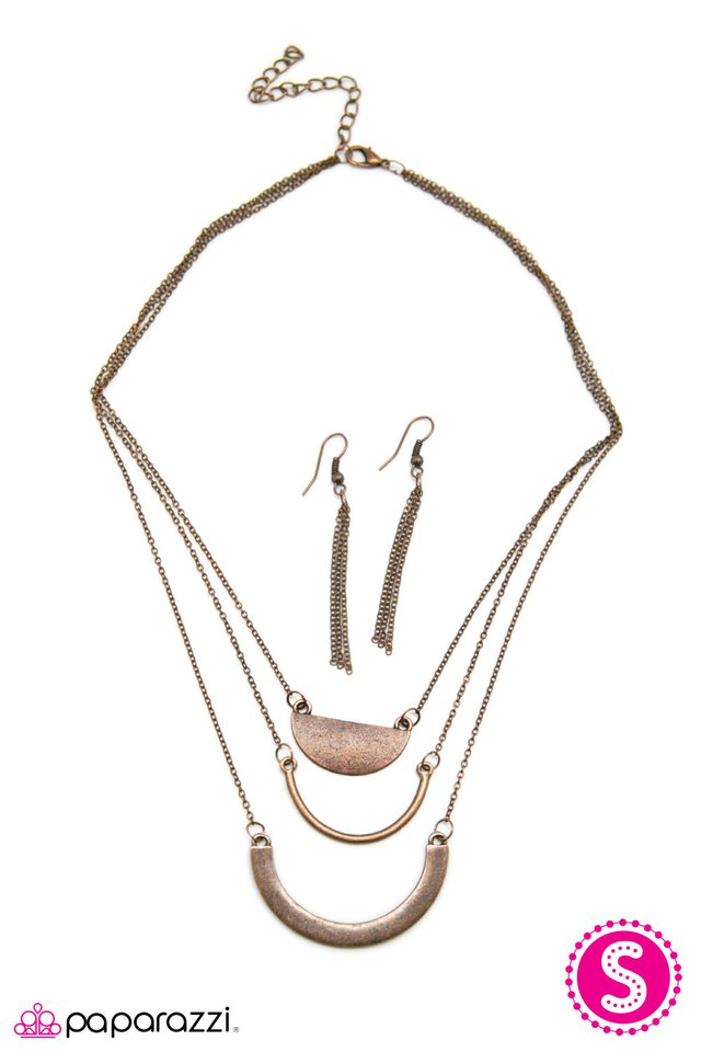 Paparazzi ♥ Waterloo Sunset - Copper ♥ Necklace