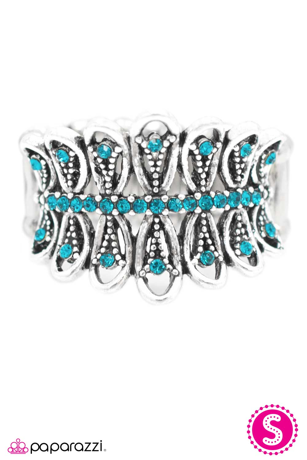 Paparazzi ♥ Fancy Pants - Blue ♥ Ring