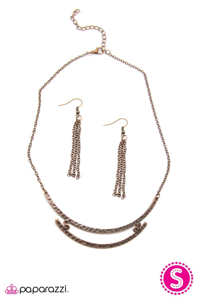 Paparazzi ♥ Nothing Can Stop Me Now - Copper ♥ Necklace