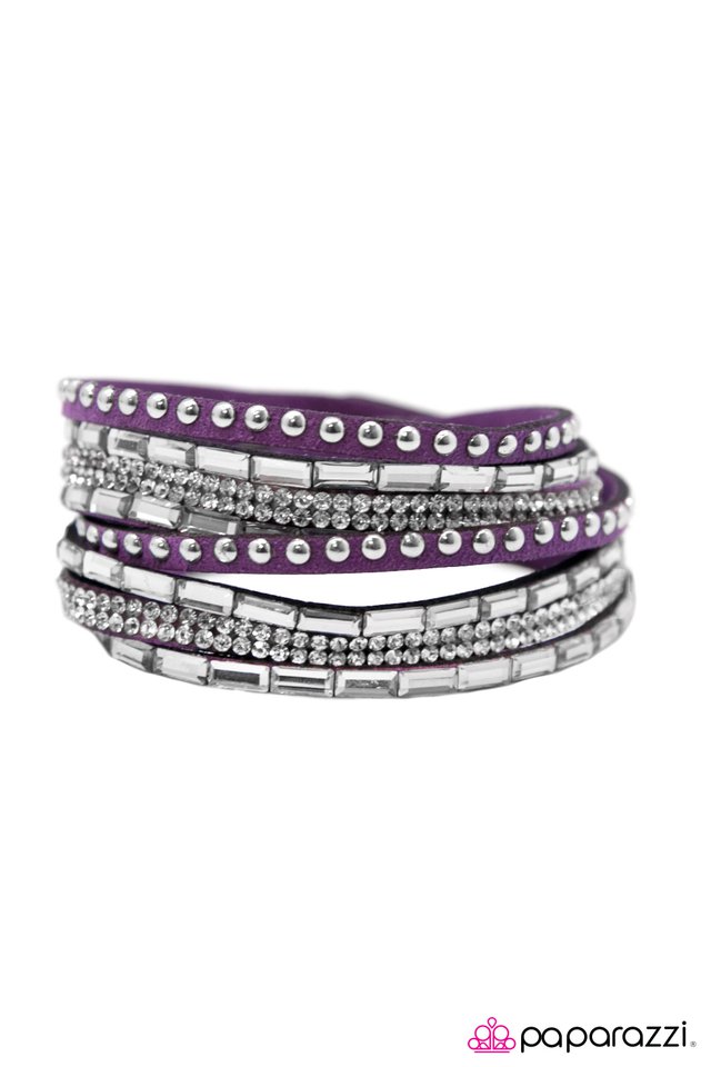 Paparazzi ♥ Varsity Team - Purple ♥ Bracelet