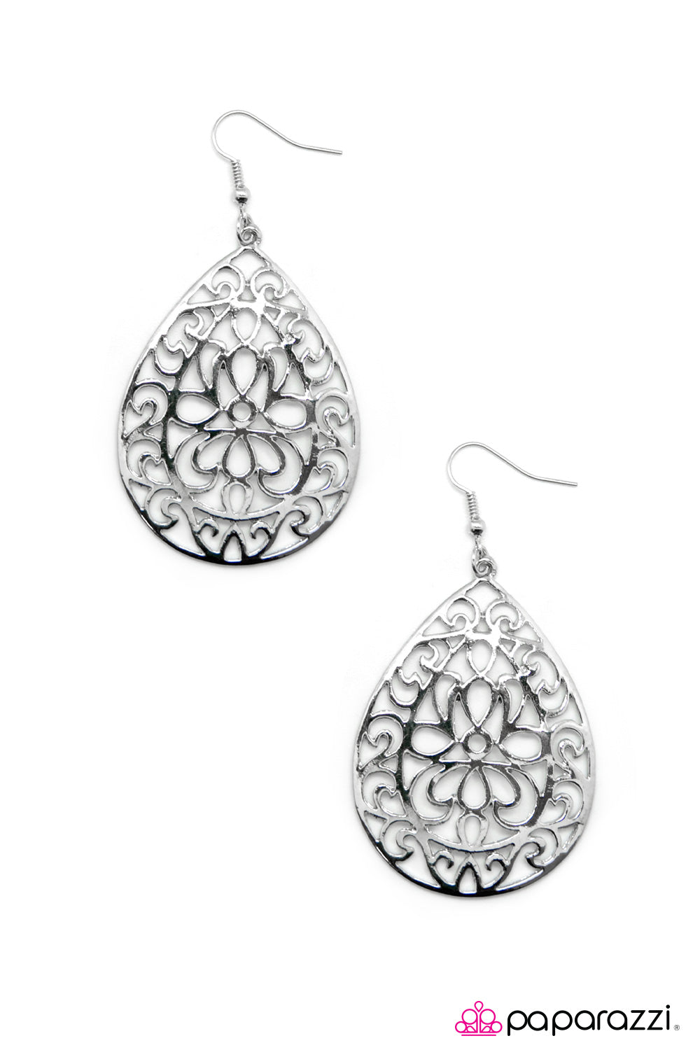 Paparazzi ♥ Out Of the Gate - Silver ♥ Earrings
