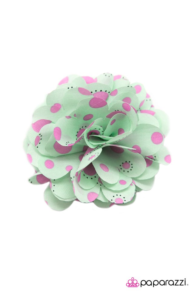 Paparazzi ♥ Chick Flick - Green ♥ Hair Clip