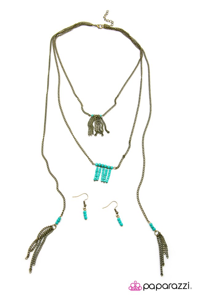 Paparazzi ♥ Perfect Balance - Blue ♥ Necklace