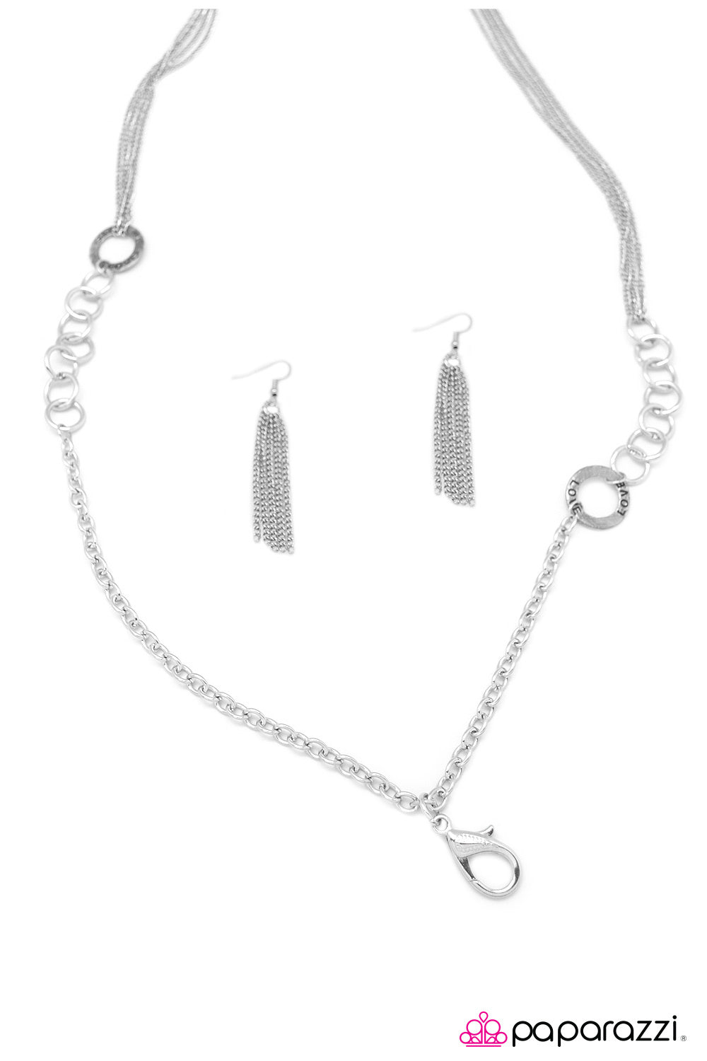 Paparazzi ♥ Tough Love - Silver ♥ Lanyard